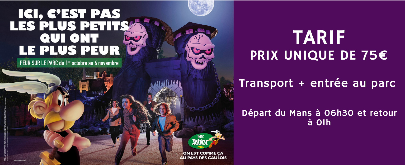Halloween au Parc Astérix Transdev Sarthe